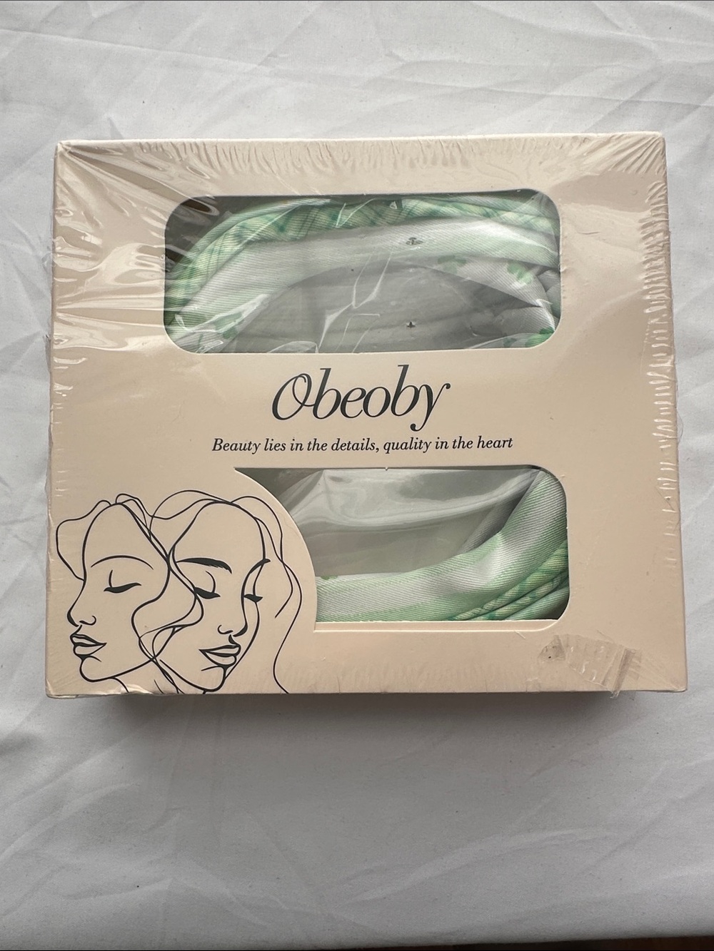 Obeoby Green Headband 4 Piece Set - Picture 2 of 6
